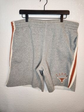 Colosseum Texas Longhorns men's Gray Athletic Shorts with Orange Trim size L